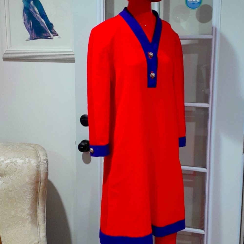 Vintage Morgan Miller colorblock dress